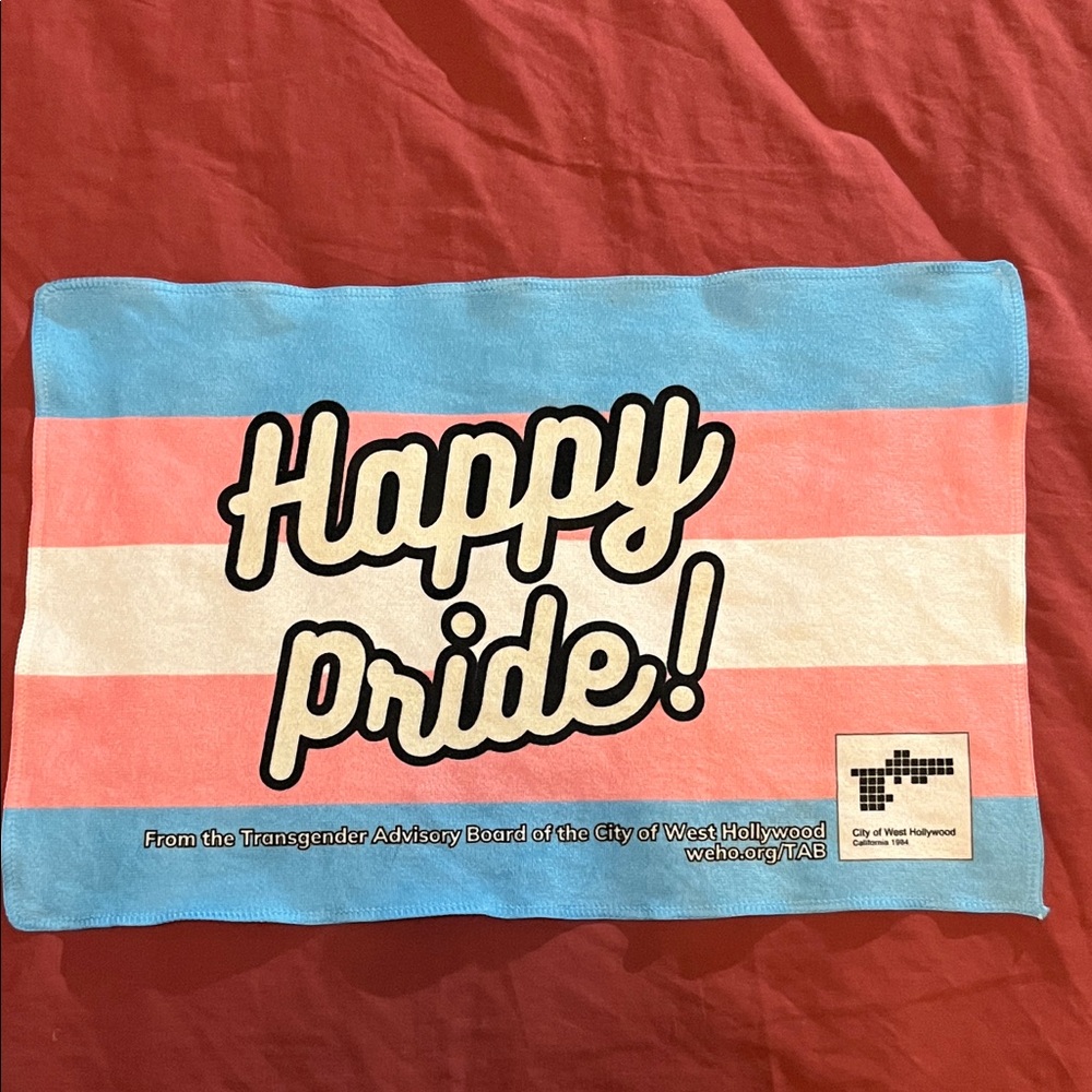 Happy Pride! Transgender Flag Decorative Party Towel